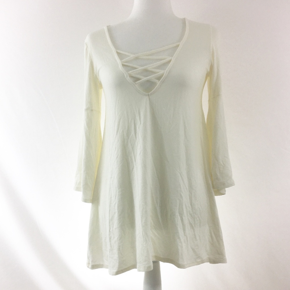 Ecote Criss Cross Front Tunic Size M